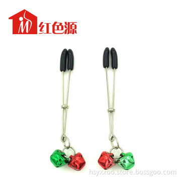 Nipple Tweezer Clamps With Colored Bells